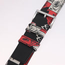 PRADA James Jean Collaboration Body Bag Leather Multicolor Silver Auth 210642M-9