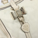GUCCI Duchess Hysteria Hand Bag Leather White Gold 181488 Auth 210643-17
