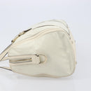 GUCCI Duchess Hysteria Hand Bag Leather White Gold 181488 Auth 210643-6
