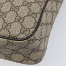 GUCCI GG Supreme Shoulder Bag PVC Beige Gold 201448 Auth 210644A-10