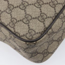 GUCCI GG Supreme Shoulder Bag PVC Beige Gold 201448 Auth 210644A-13