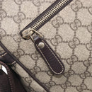 GUCCI GG Supreme Shoulder Bag PVC Beige Gold 201448 Auth 210644A-22