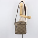 GUCCI GG Supreme Shoulder Bag PVC Beige Gold 201448 Auth 210644A-25