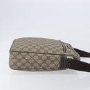GUCCI GG Supreme Shoulder Bag PVC Beige Gold 201448 Auth 210644A-4