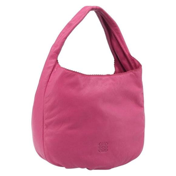 LOEWE Vient 30 Shoulder Bag Leather Pink Auth 210648A