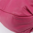 LOEWE Vient 30 Shoulder Bag Leather Pink Auth 210648A-11