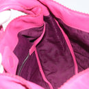 LOEWE Vient 30 Shoulder Bag Leather Pink Auth 210648A-17