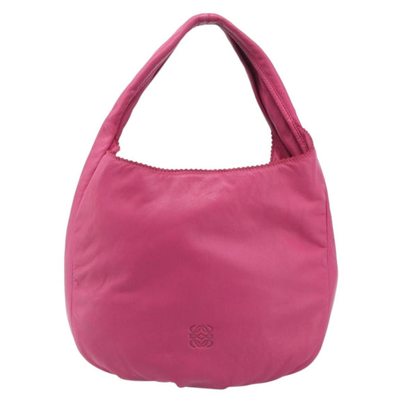 LOEWE Vient 30 Shoulder Bag Leather Pink Auth 210648A