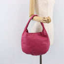 LOEWE Vient 30 Shoulder Bag Leather Pink Auth 210648A-22