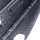 CHANEL Chain Shoulder Bag Satin Black Gold CC Auth 210649M-19