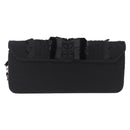 CHANEL Chain Shoulder Bag Satin Black Gold CC Auth 210649M-3