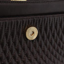 Bally Shoulder Bag Leather Brown Gold Auth 210650A-17