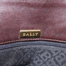 Bally Shoulder Bag Leather Brown Gold Auth 210650A-18