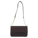 Bally Shoulder Bag Leather Brown Gold Auth 210650A-2