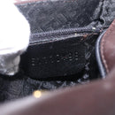 Bally Shoulder Bag Leather Brown Gold Auth 210650A-25