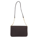 Bally Shoulder Bag Leather Brown Gold Auth 210650A-3