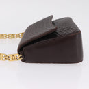 Bally Shoulder Bag Leather Brown Gold Auth 210650A-5