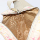 CHANEL Shoulder Bag Canvas Beige Silver CC Auth 210652A-22
