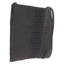HERMES Her Line Pochette Shoulder Bag Canvas Gray Auth 210653A-1