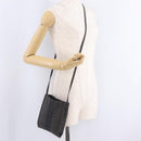 HERMES Her Line Pochette Shoulder Bag Canvas Gray Auth 210653A-18
