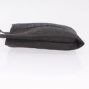 HERMES Her Line Pochette Shoulder Bag Canvas Gray Auth 210653A-5