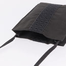 HERMES Her Line Pochette Shoulder Bag Canvas Gray Auth 210653A-6