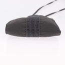 HERMES Her Line Pochette Shoulder Bag Canvas Gray Auth 210653A-9