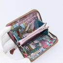 HERMES Azap Silk in Wallet Leather Brown Silver Auth 210655-13
