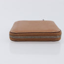 HERMES Azap Silk in Wallet Leather Brown Silver Auth 210655-5