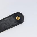 HERMES Medor Bracelet Leather Black Gold Auth 210660-14