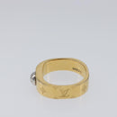 LOUIS VUITTON Nanogram Ring metal Gold LV Auth 210661-10