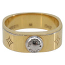 LOUIS VUITTON Nanogram Ring metal Gold LV Auth 210661-2