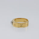 LOUIS VUITTON Nanogram Ring metal Gold LV Auth 210661-4