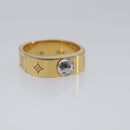 LOUIS VUITTON Nanogram Ring metal Gold LV Auth 210661-6