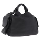 Bottega Veneta INTRECCIATO Hand Bag Leather Black 144413 Auth 210663V-1