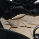Bottega Veneta INTRECCIATO Hand Bag Leather Black 144413 Auth 210663V-17