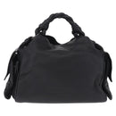 Bottega Veneta INTRECCIATO Hand Bag Leather Black 144413 Auth 210663V-3