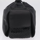 Bottega Veneta INTRECCIATO Hand Bag Leather Black 144413 Auth 210663V-5