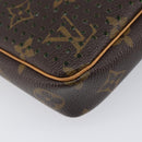 LOUIS VUITTON Monogram Perfo Pochette Accessoires Vert M95184 LV Auth 210664SAV-17