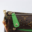 LOUIS VUITTON Monogram Perfo Pochette Accessoires Vert M95184 LV Auth 210664SAV-9
