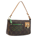 LOUIS VUITTON Monogram Perfo Pochette Accessoires Vert M95184 LV Auth 210664SAV-1