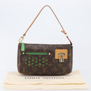 LOUIS VUITTON Monogram Perfo Pochette Accessoires Vert M95184 LV Auth 210664SAV-12