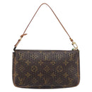 LOUIS VUITTON Monogram Perfo Pochette Accessoires Vert M95184 LV Auth 210664SAV-2