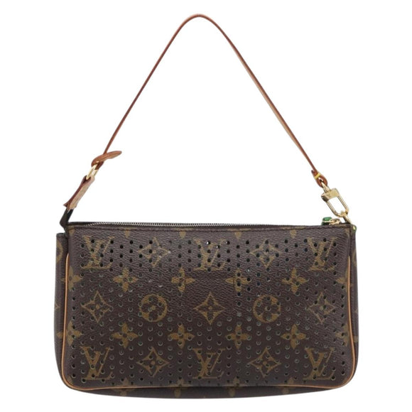 LOUIS VUITTON Monogram Perfo Pochette Accessoires Vert M95184 LV Auth 210664SAV
