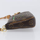 LOUIS VUITTON Monogram Perfo Pochette Accessoires Vert M95184 LV Auth 210664SAV-4