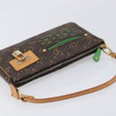 LOUIS VUITTON Monogram Perfo Pochette Accessoires Vert M95184 LV Auth 210664SAV-6
