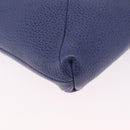 Vivienne Westwood Shoulder Bag Leather Blue Gold Auth 210665A-9