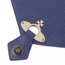 Vivienne Westwood Shoulder Bag Leather Blue Gold Auth 210665A-25