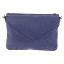 Vivienne Westwood Shoulder Bag Leather Blue Gold Auth 210665A-2