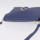 Vivienne Westwood Shoulder Bag Leather Blue Gold Auth 210665A-6